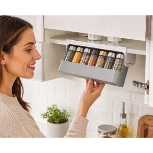 Joseph Joseph CupboardStore Under-Shelf Spice Rack 85147 No Jars